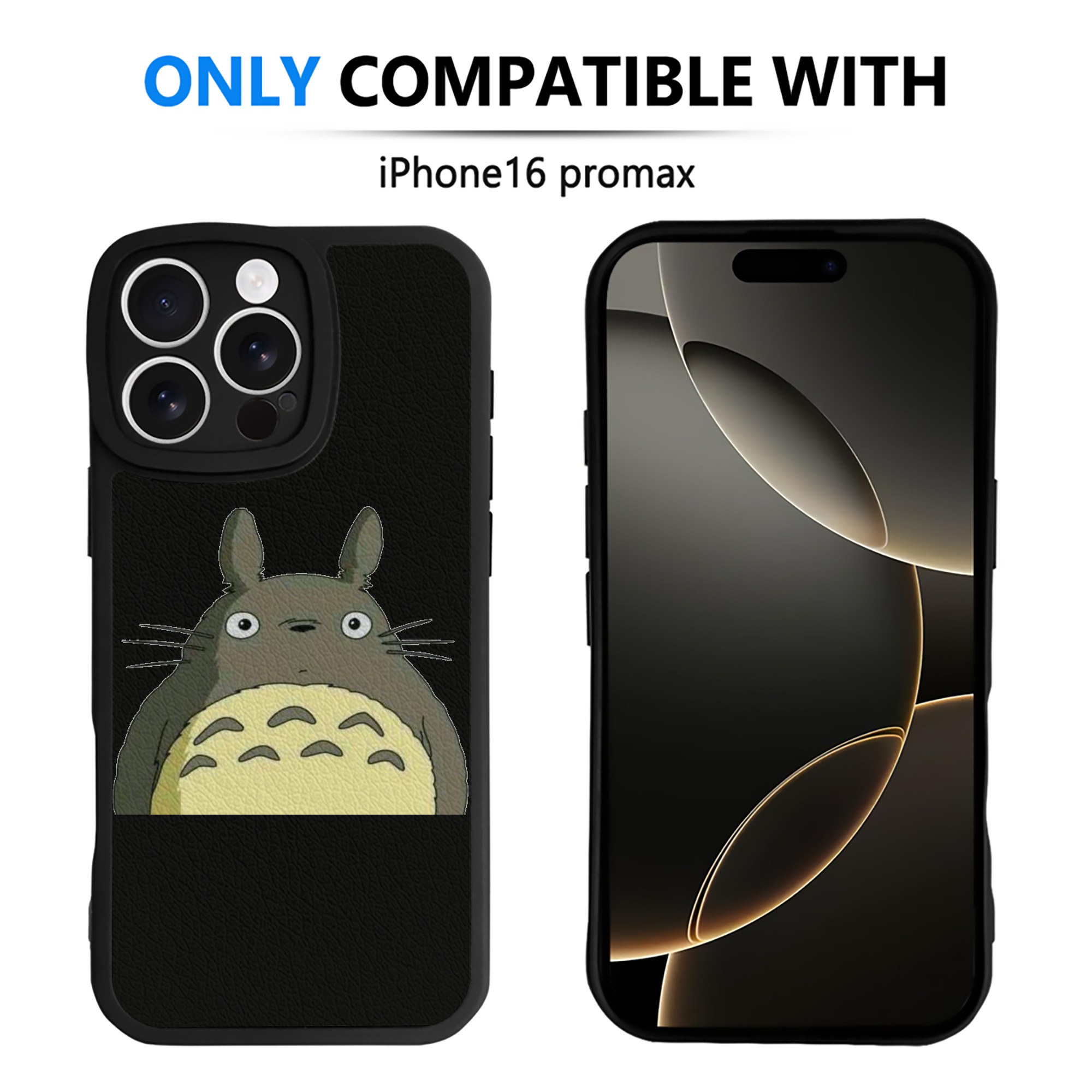 （画像用） となりのトトロ 草壁メイ 草壁サツキ My Neighbor Totoro Satsuki Kusakabe Mei Kusakabe 【iPhone 16シリーズ対応】シリコンスマホケース（レザー調） 材質：シリコン